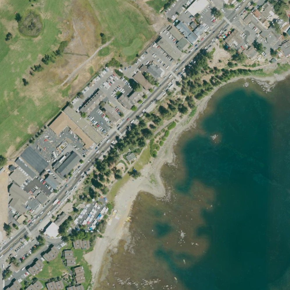 Aerial map of Tahoe City Public Beach