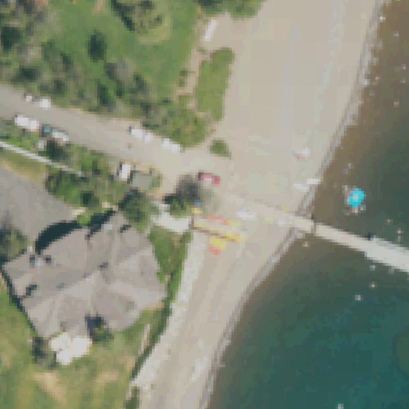 Aerial map of Tahoe Pines HOA Pier and Beach