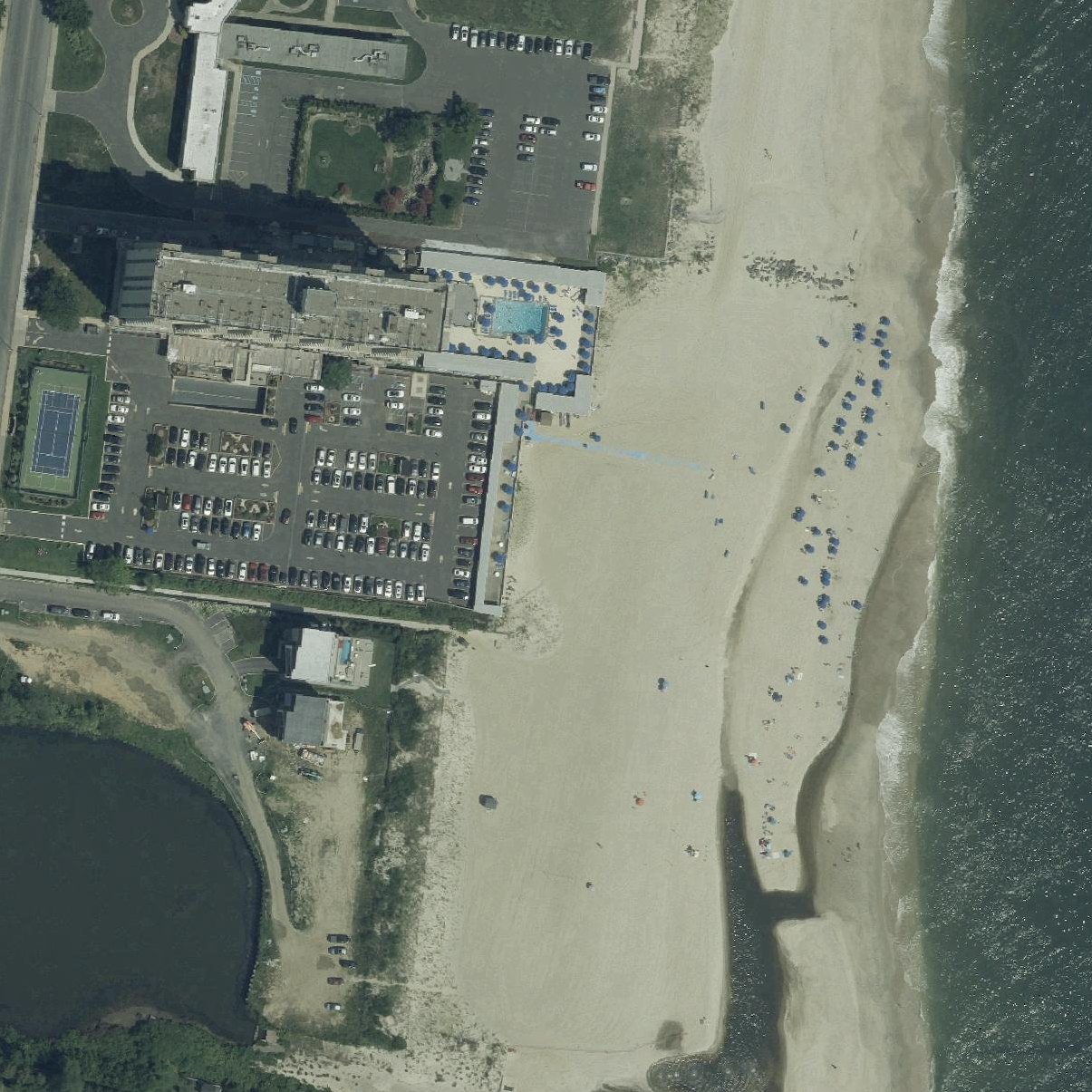 Aerial map of Takanassee Beach