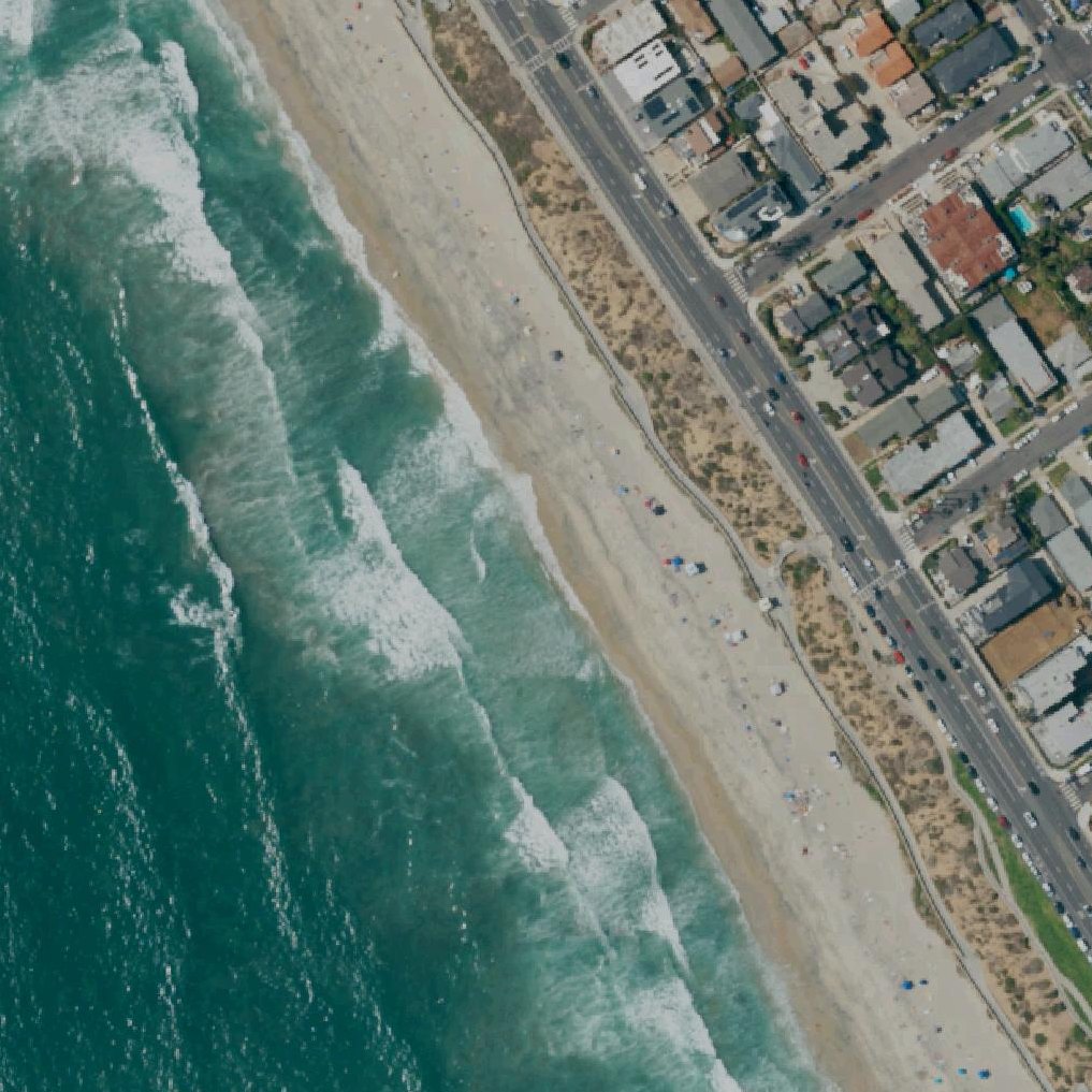 Aerial map of Tamarack Surf Beach