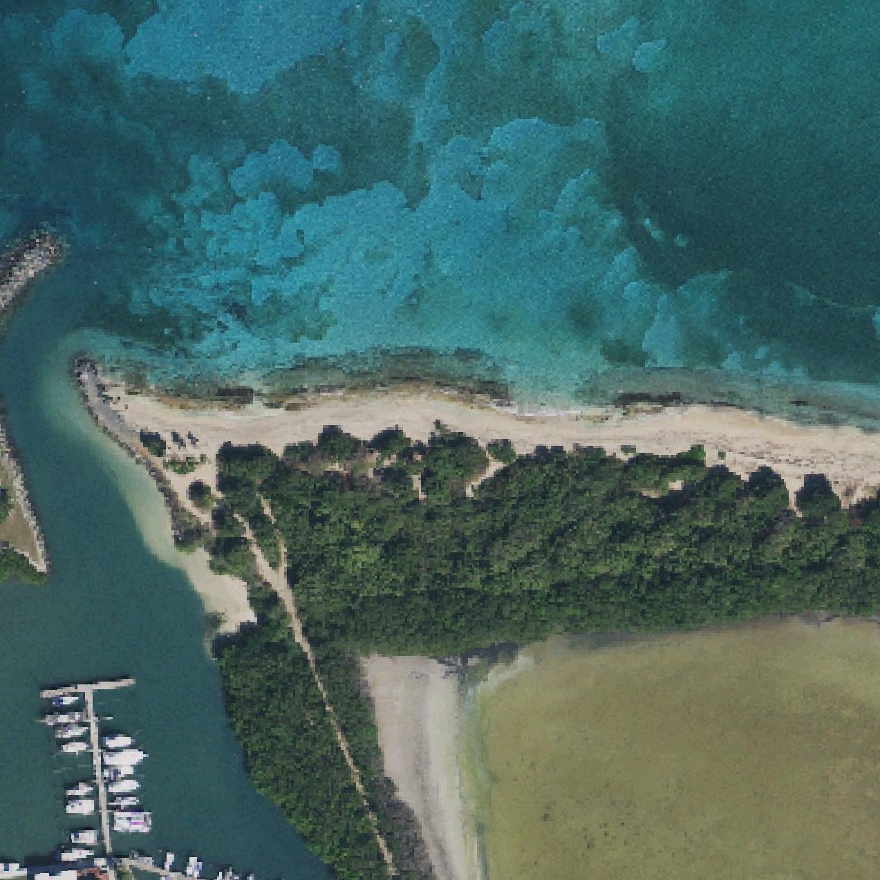 Aerial map of Tamarind Reef Beach