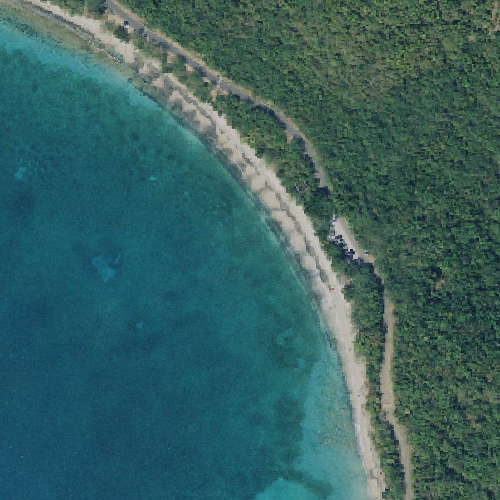 Aerial map of Tamarindo Beach