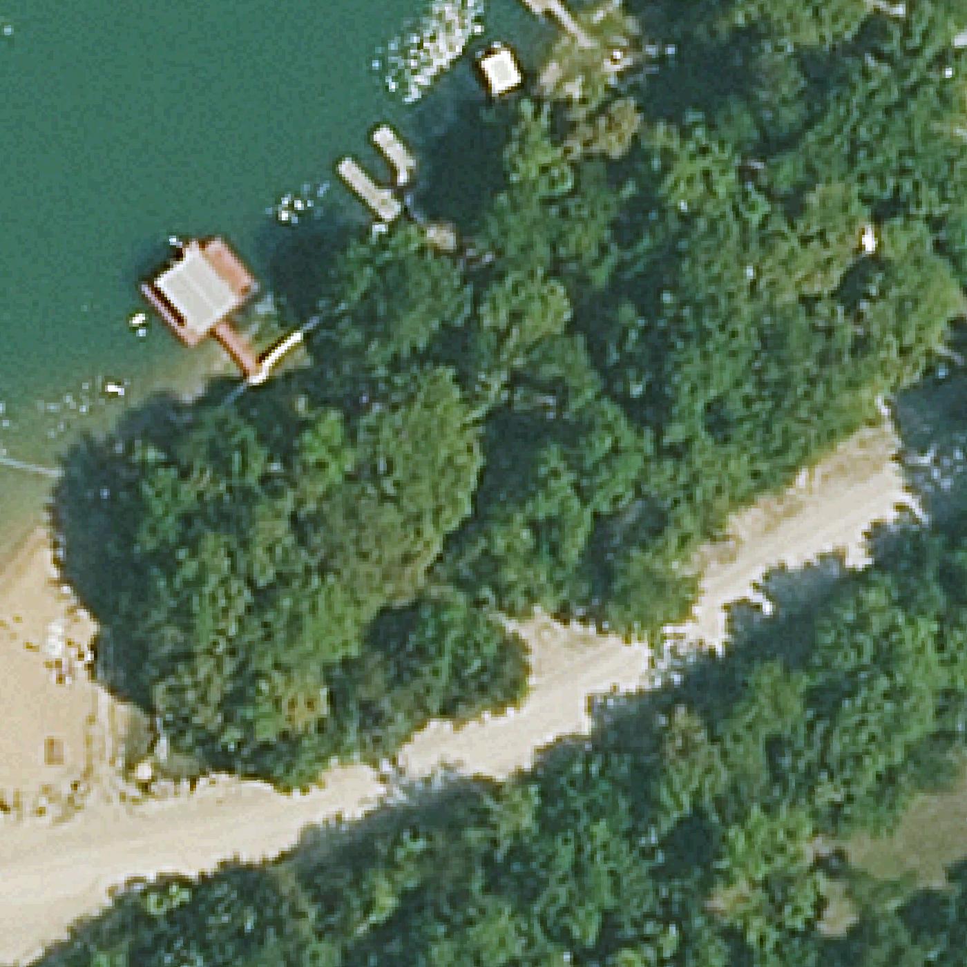 Aerial map of Tanglewood Beach