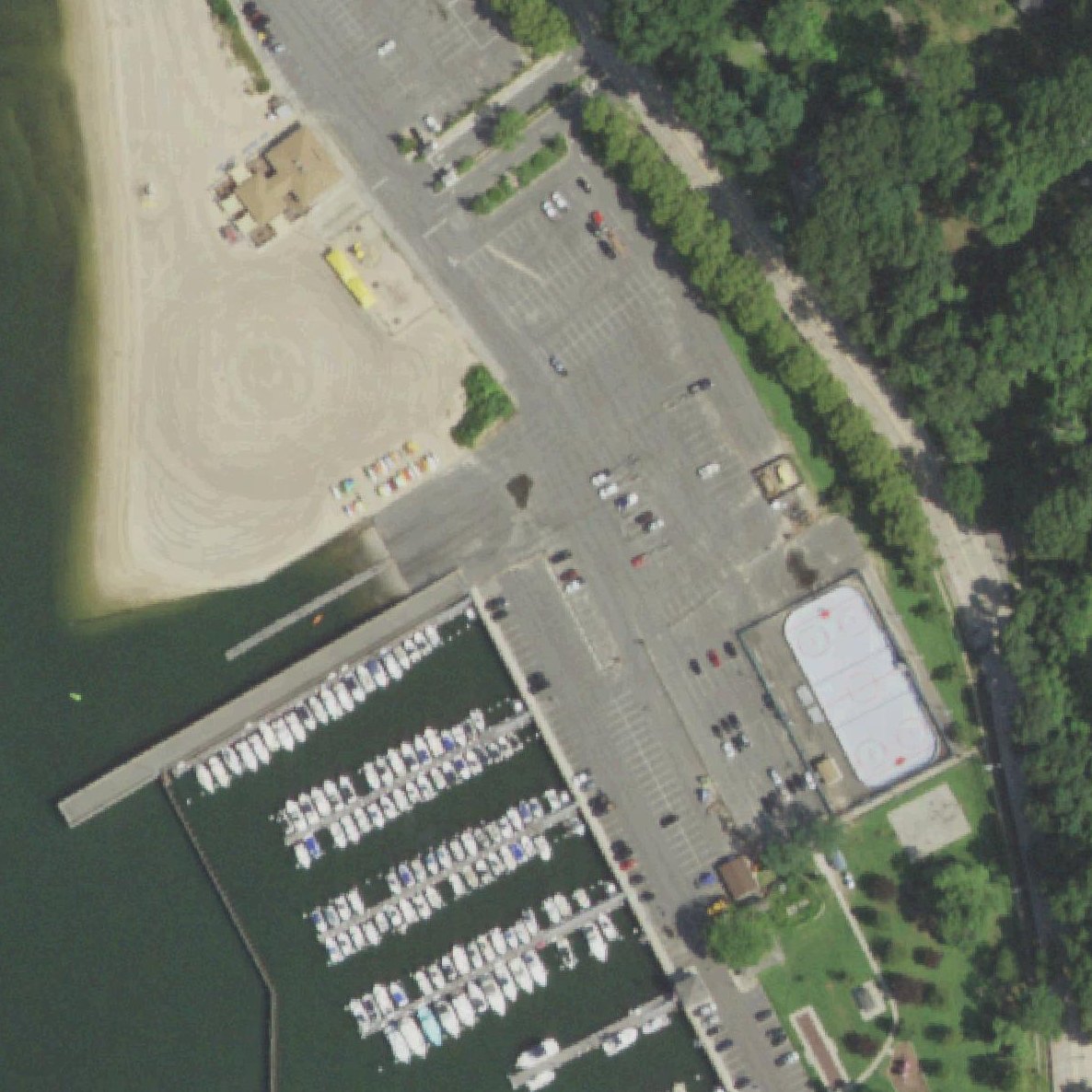 Aerial map of Tappen Beach