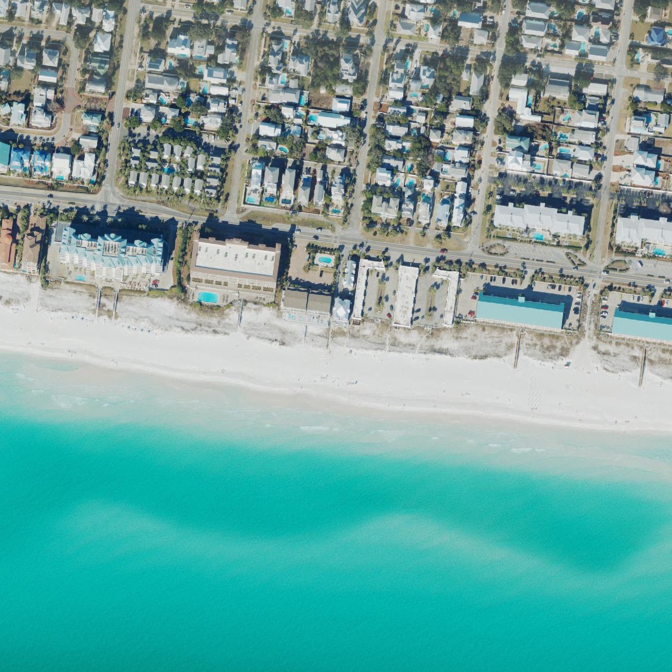 Aerial map of Tarpon Beach Access