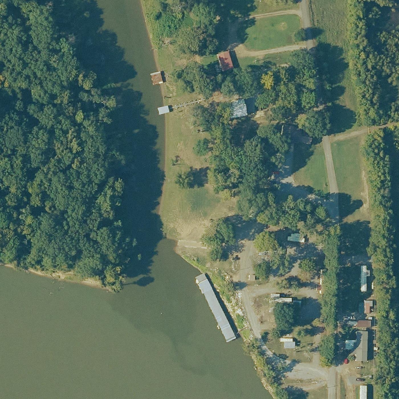 Aerial map of Taylor Bay Beach