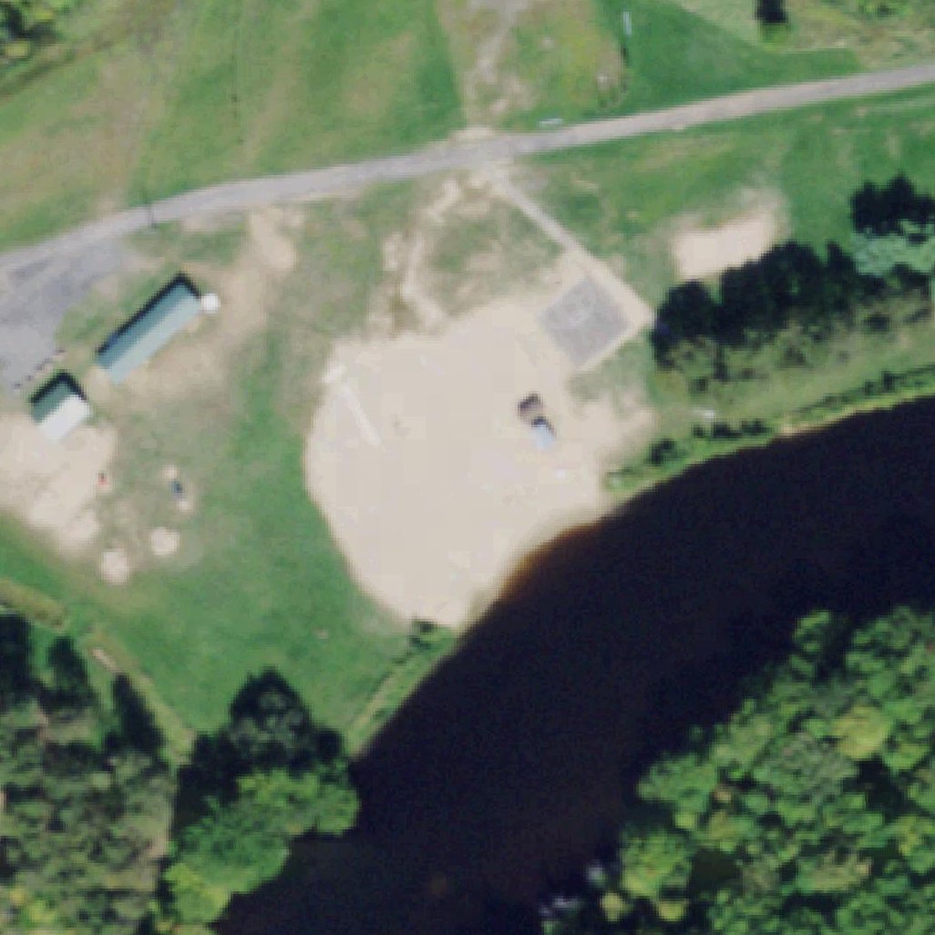 Aerial map of Taylor park beach