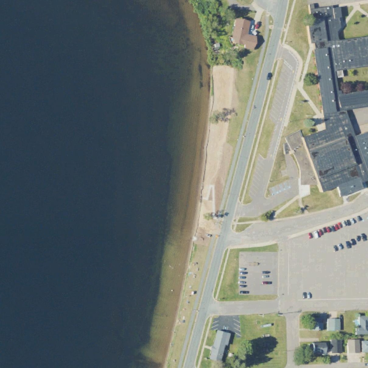 Aerial map of Teal Lake Beach