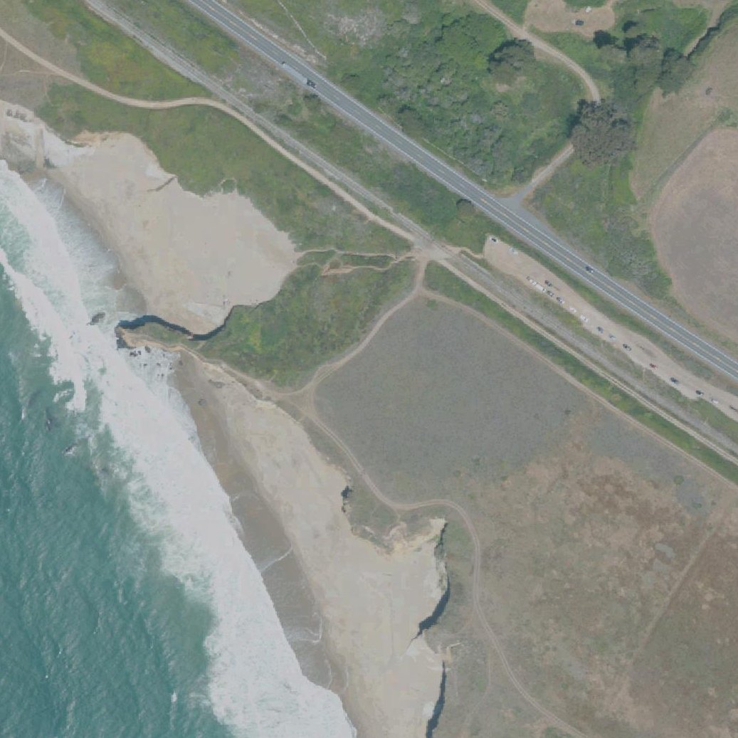 Aerial map of Team beach