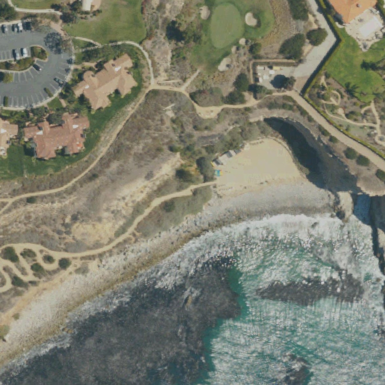 Aerial map of Terranea Beach Cove
