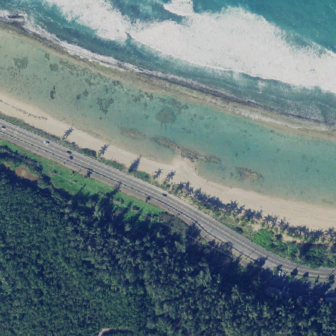 Aerial map of Terraplen La Posita de Piñones