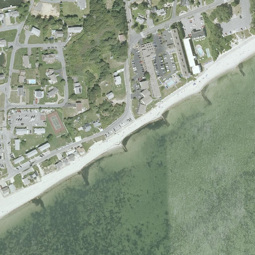 Aerial map of Thacher Town Park Beach