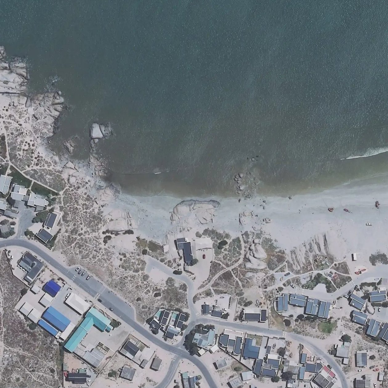 Aerial map of The Beach Hut