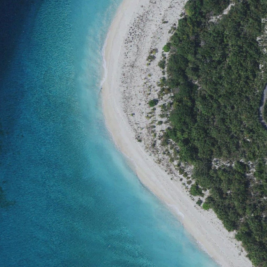 Aerial map of 'The Beach' Shawshank Redemption Beach Location