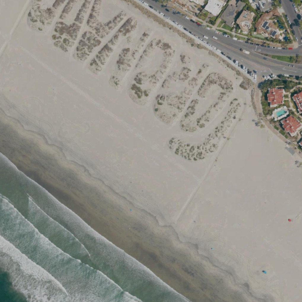 Aerial map of The Dunes