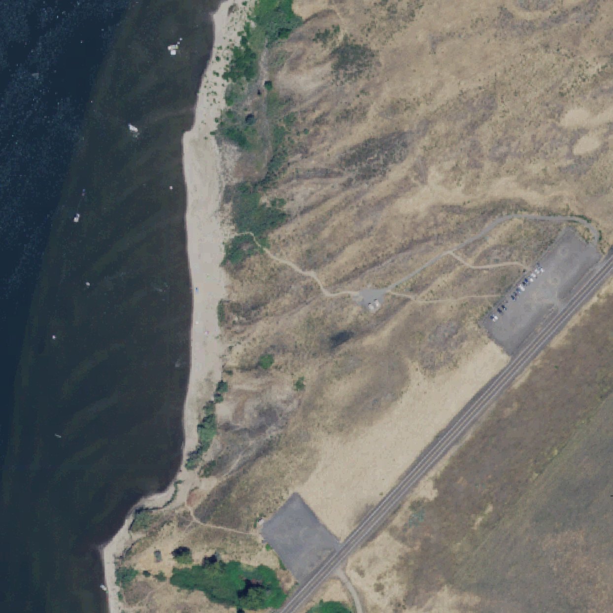 Aerial map of The Dunes