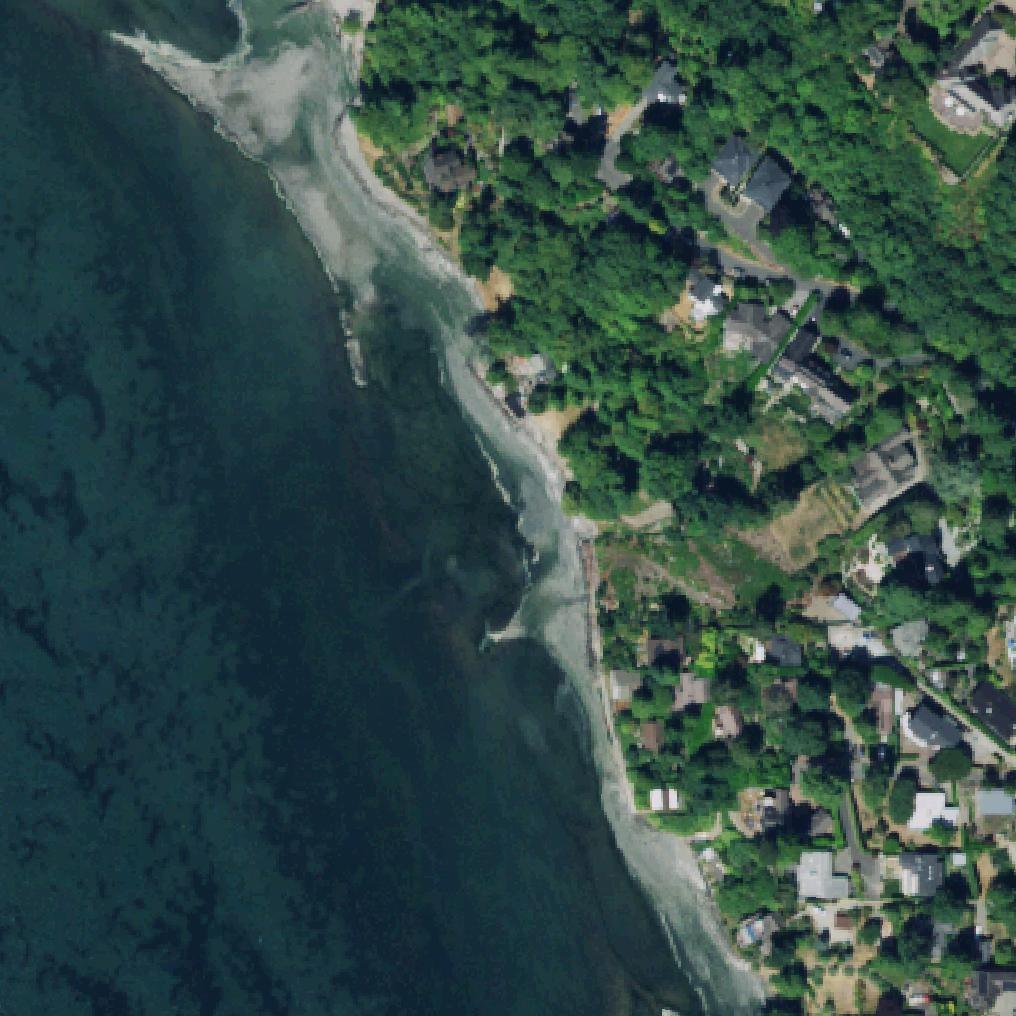 Aerial map of The Esplanade West