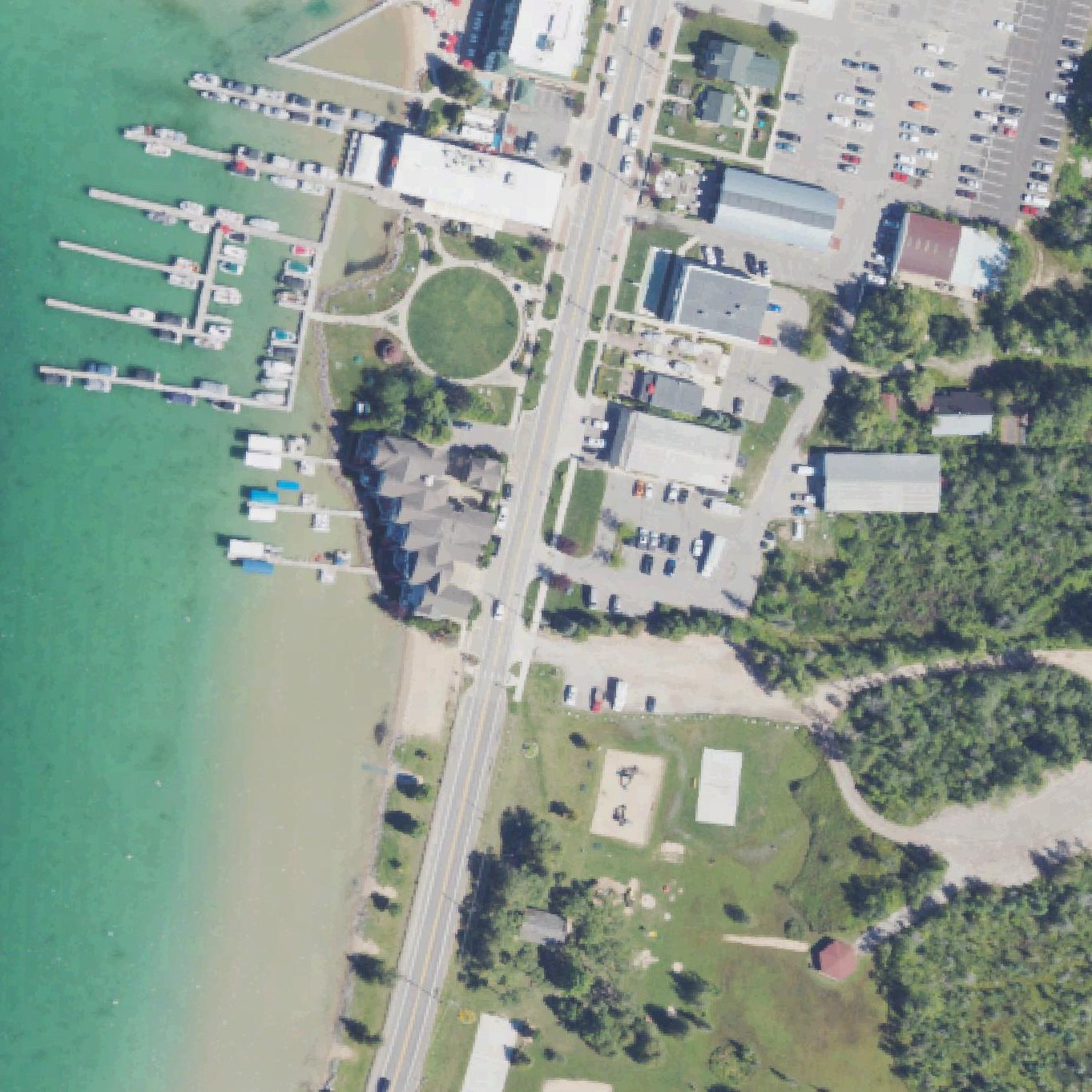 Aerial map of The Foot Of Walloon Lake