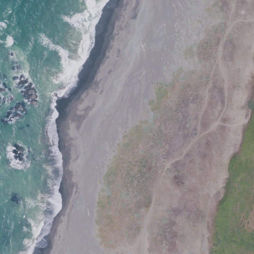 Aerial map of The Lost Coast