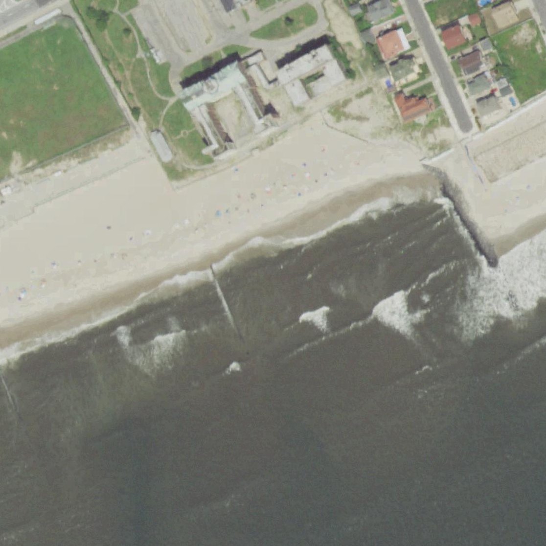 Aerial map of The People's Beach at Jacob Riis Park