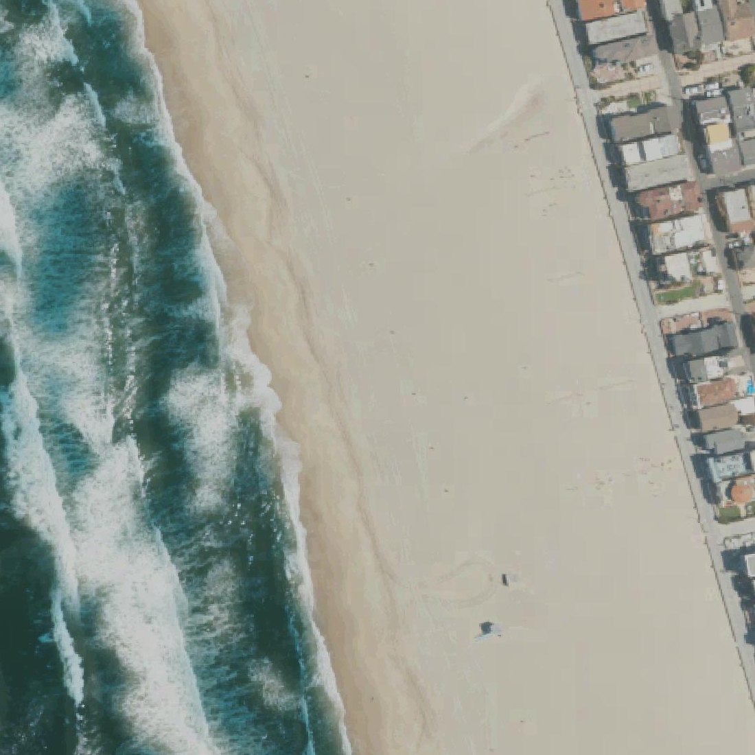 Aerial map of The Strand