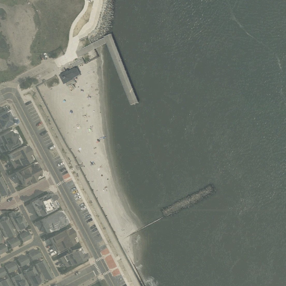 Aerial map of The Teroy A. Collins Beach Station