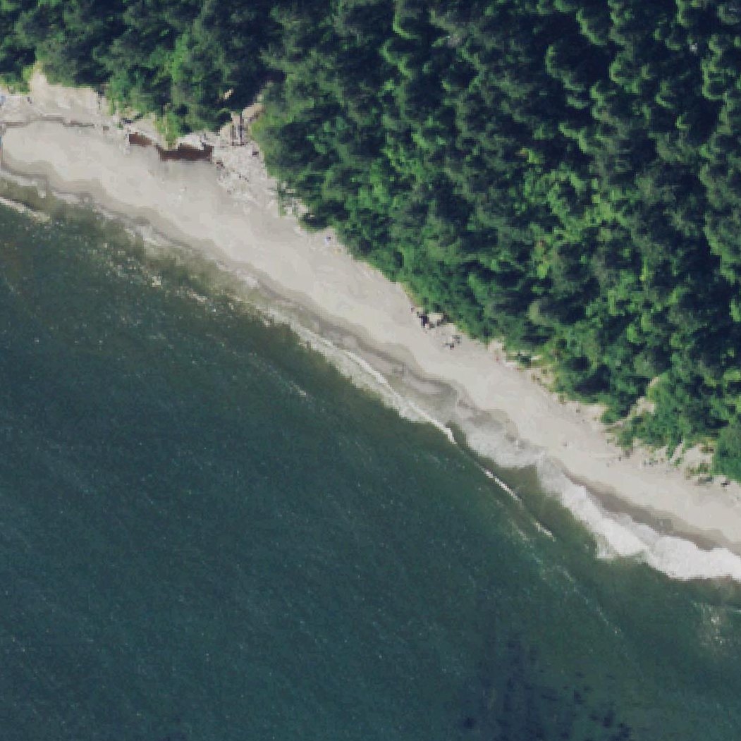 Aerial map of Third Beach