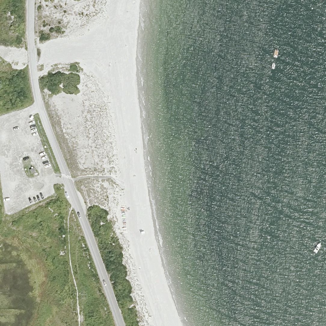 Aerial map of Third Beach