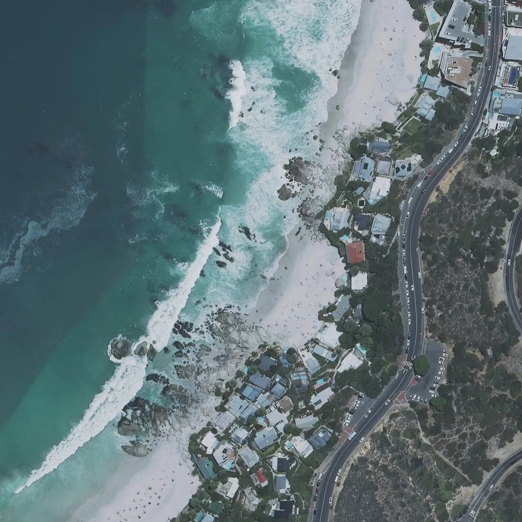 Aerial map of Third Beach