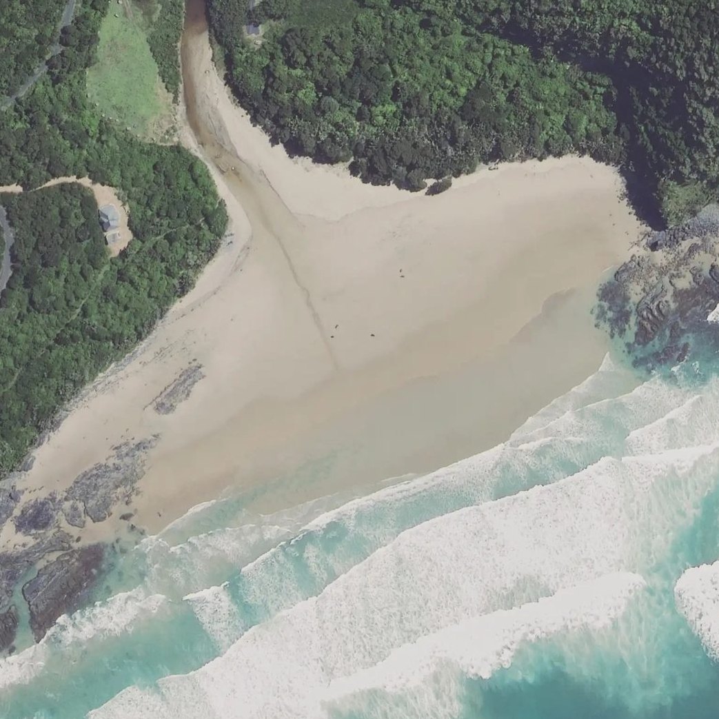 Aerial map of Third beach