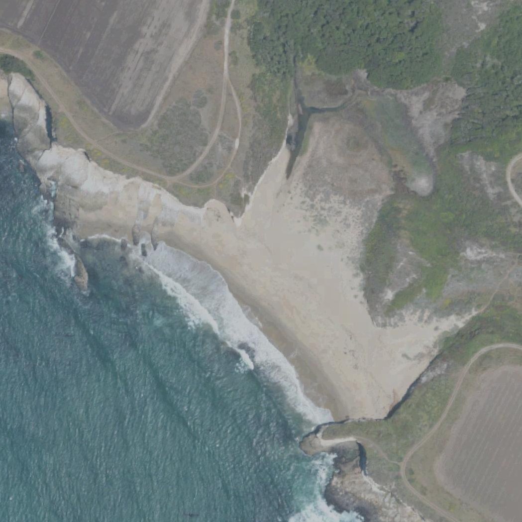 Aerial map of Three Mile Beach