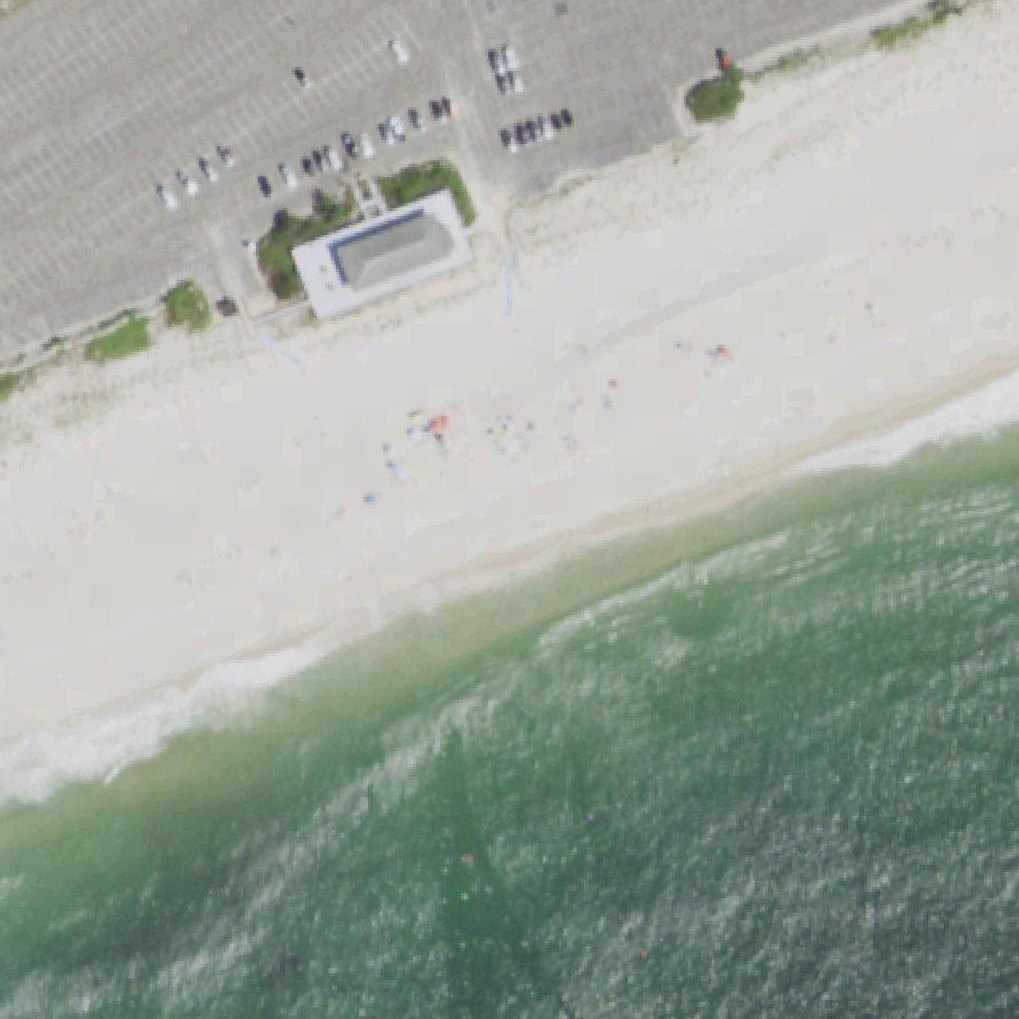 Aerial map of Tiana Beach