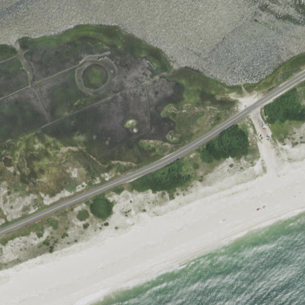 Aerial map of Tiana Beach