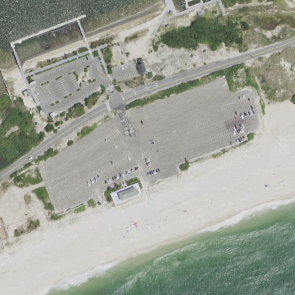 Aerial map of Tiana Town Beach