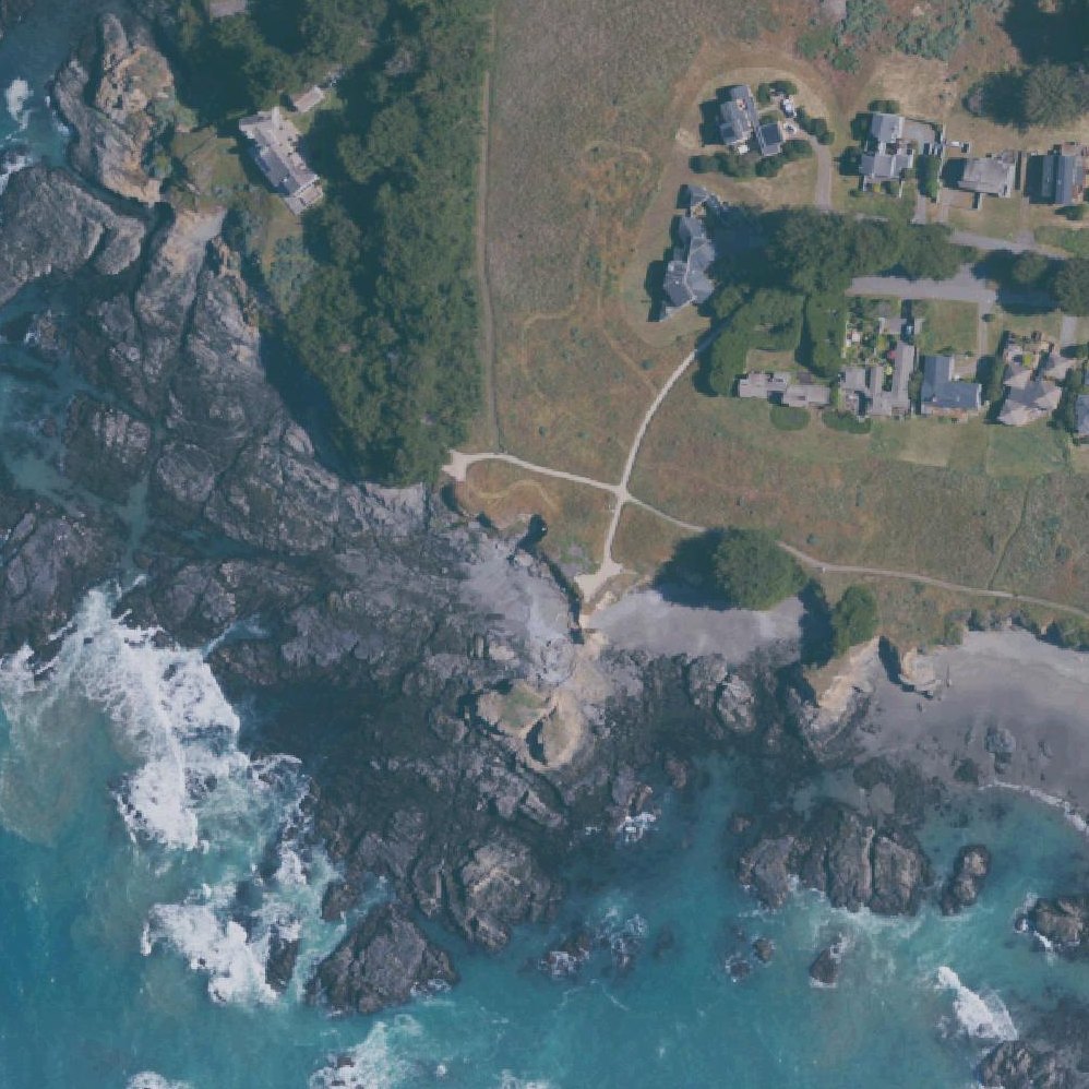 Aerial map of Tide Pool Beach