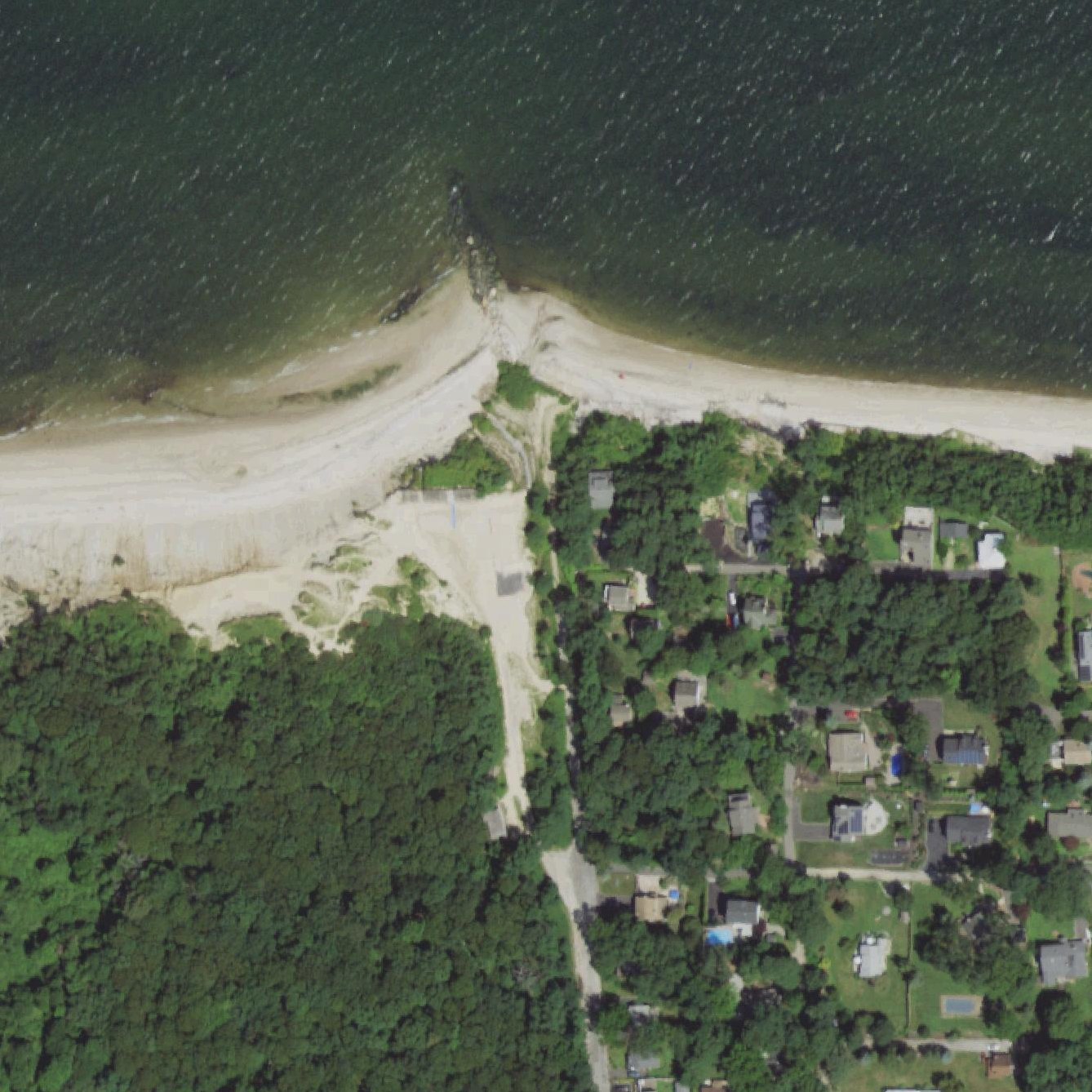 Aerial map of Tides Beach