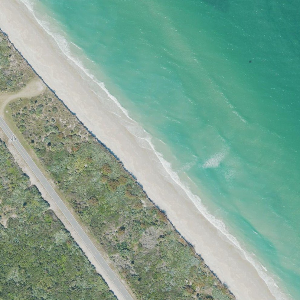 Aerial map of Titusville Beach