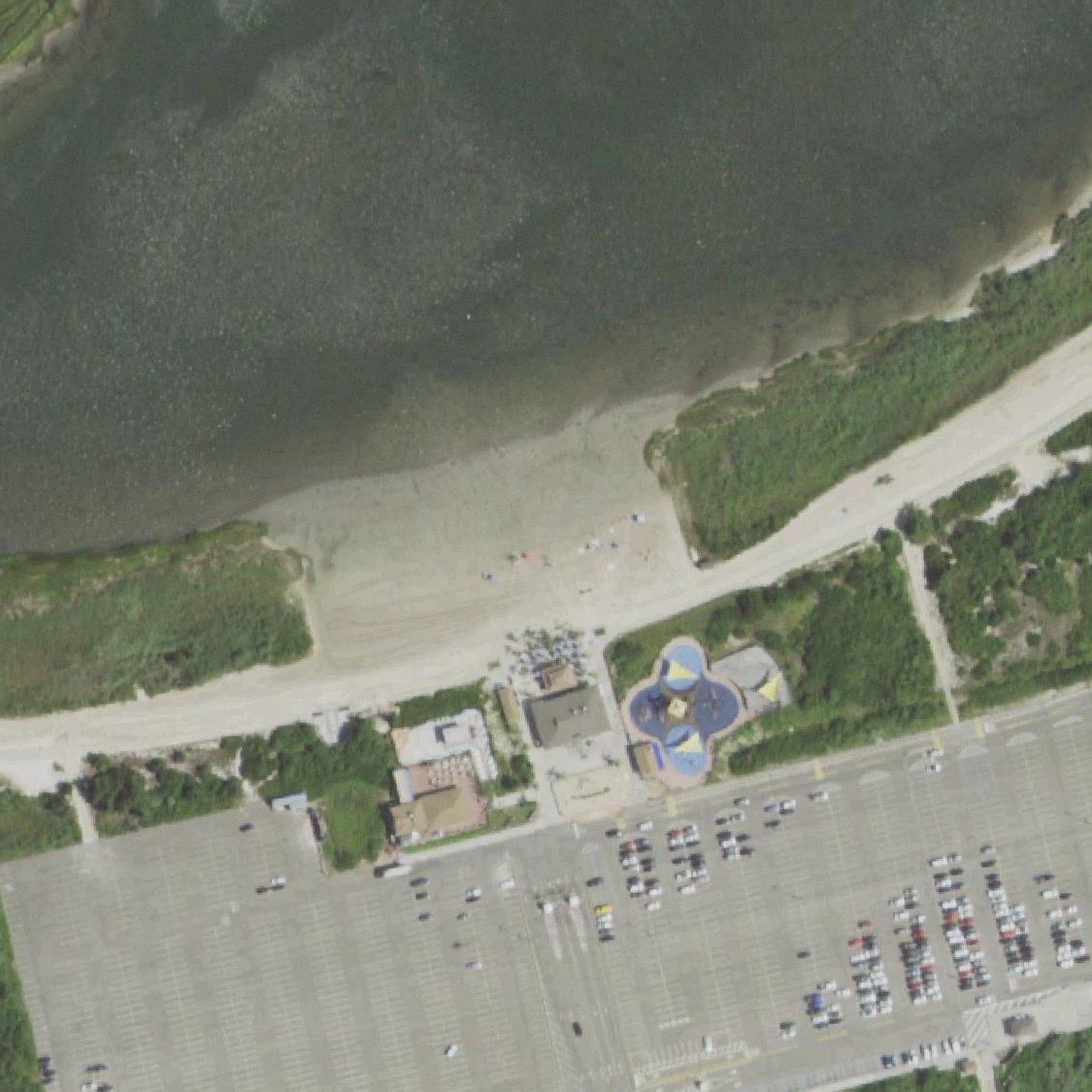 Aerial map of Tobay Beach