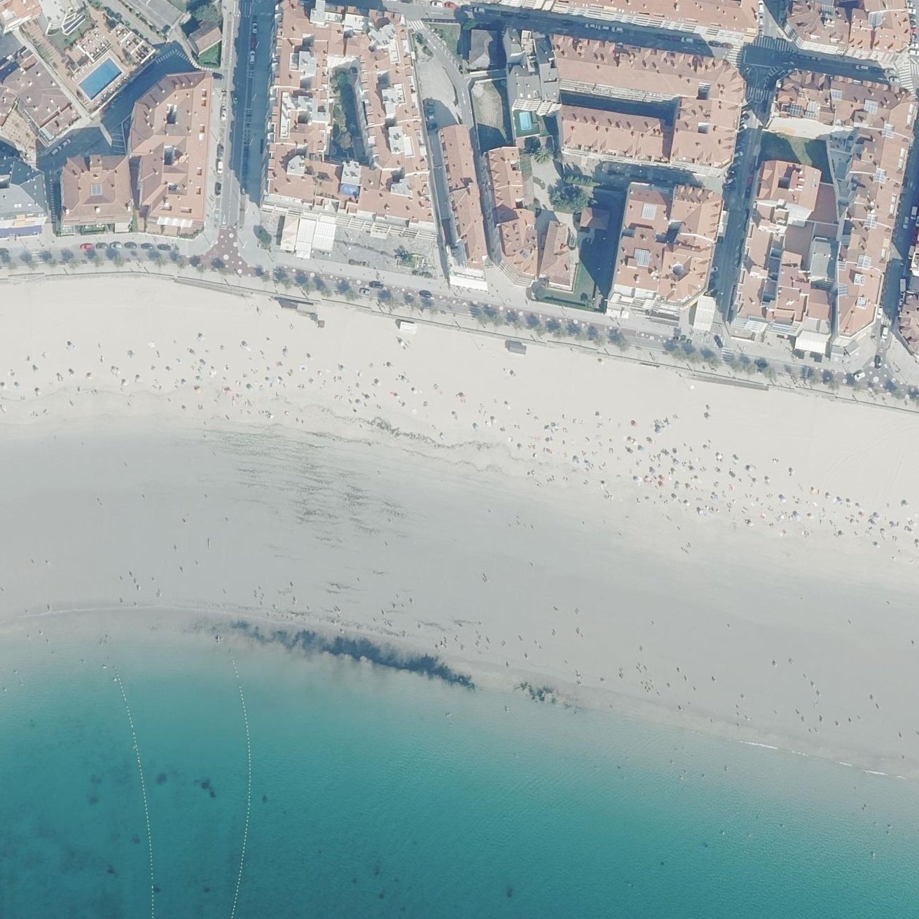 Aerial map of Tomás Abril Beach