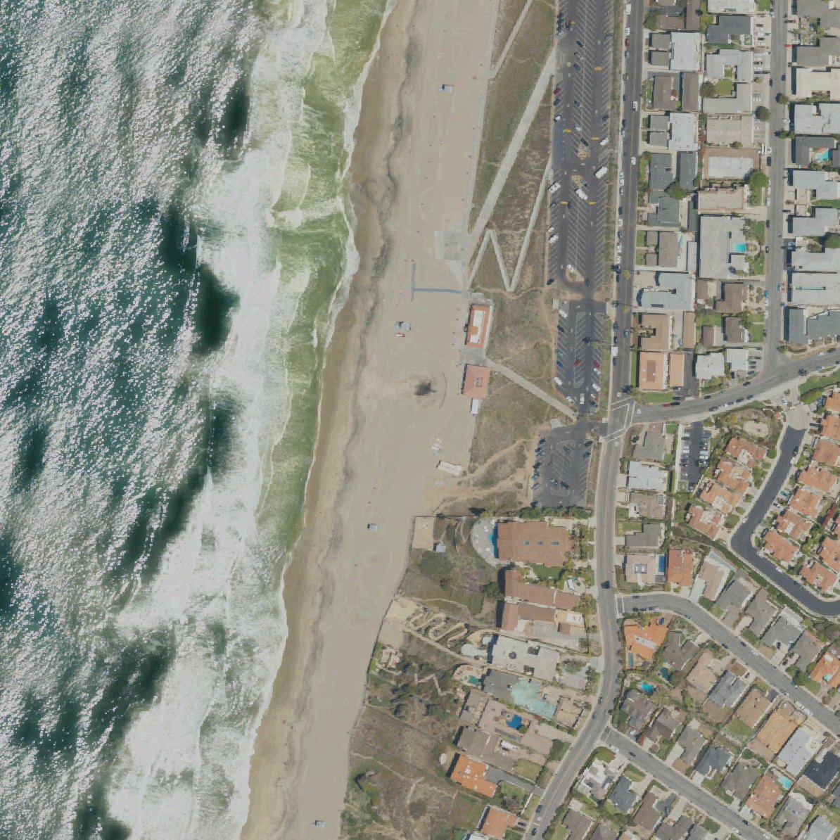 Aerial map of Torrance Beach