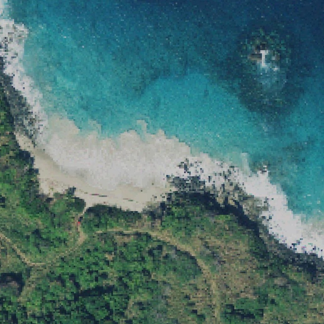 Aerial map of Tórtolos Beach