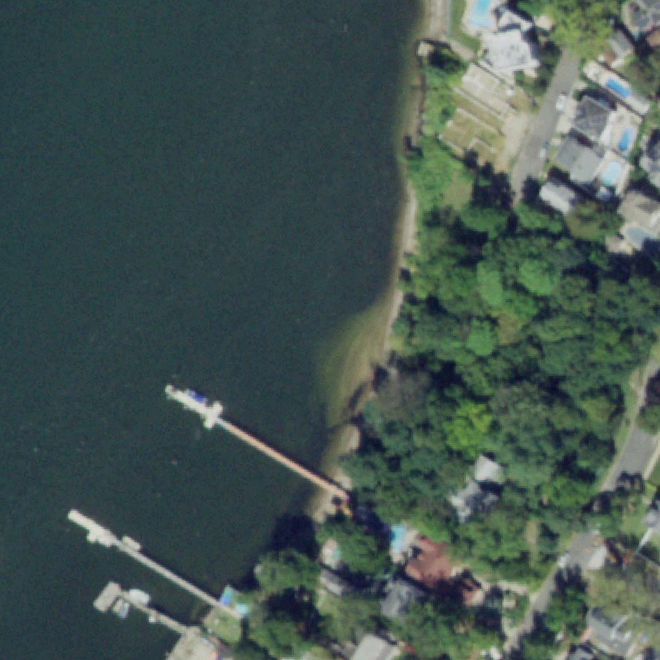 Aerial map of Tottenville Shore Park