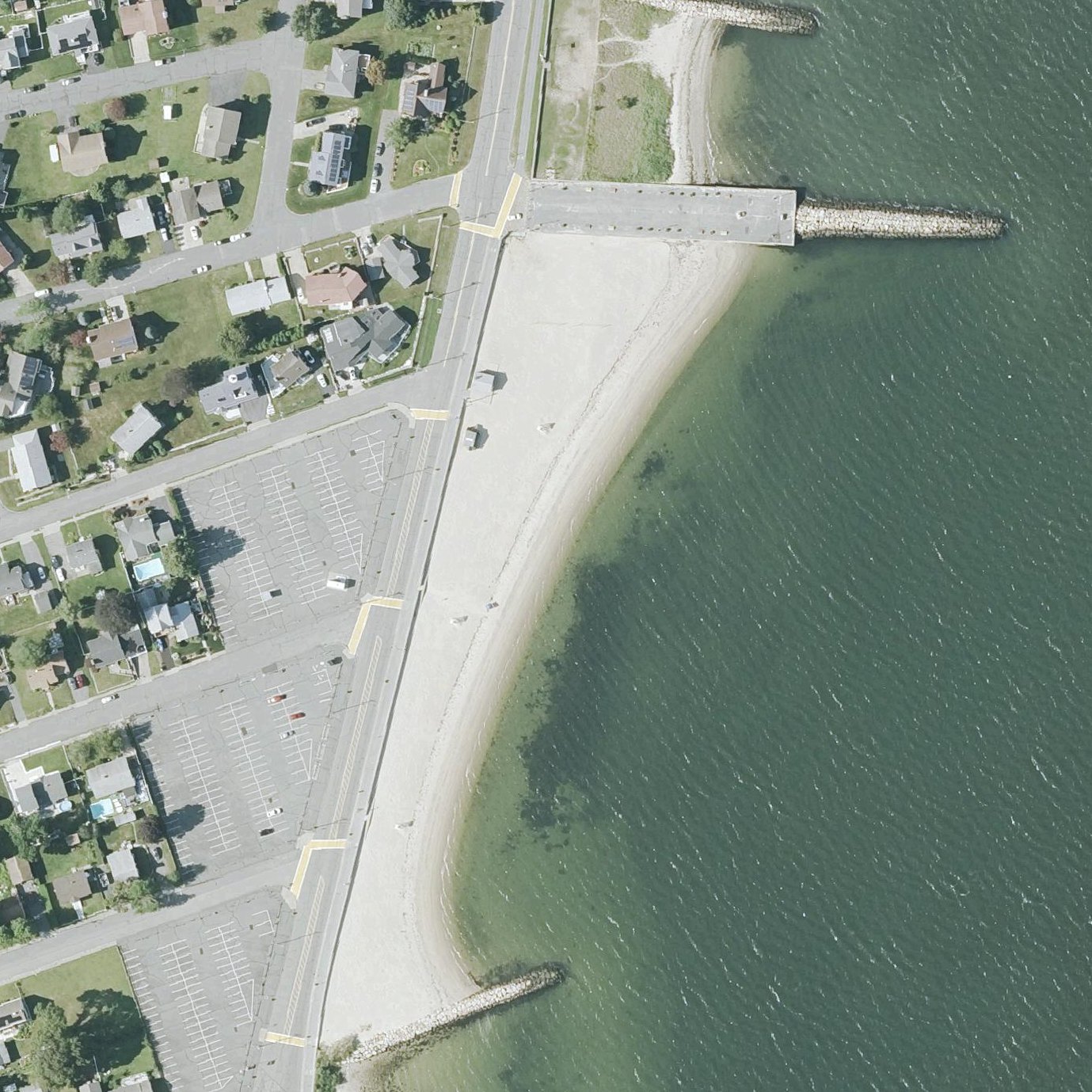 Aerial map of Tower Beach