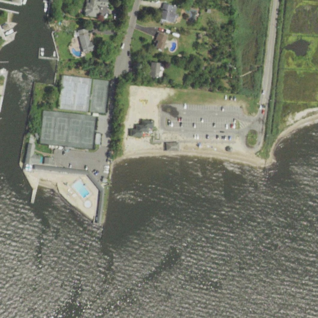 Aerial map of Town Beach