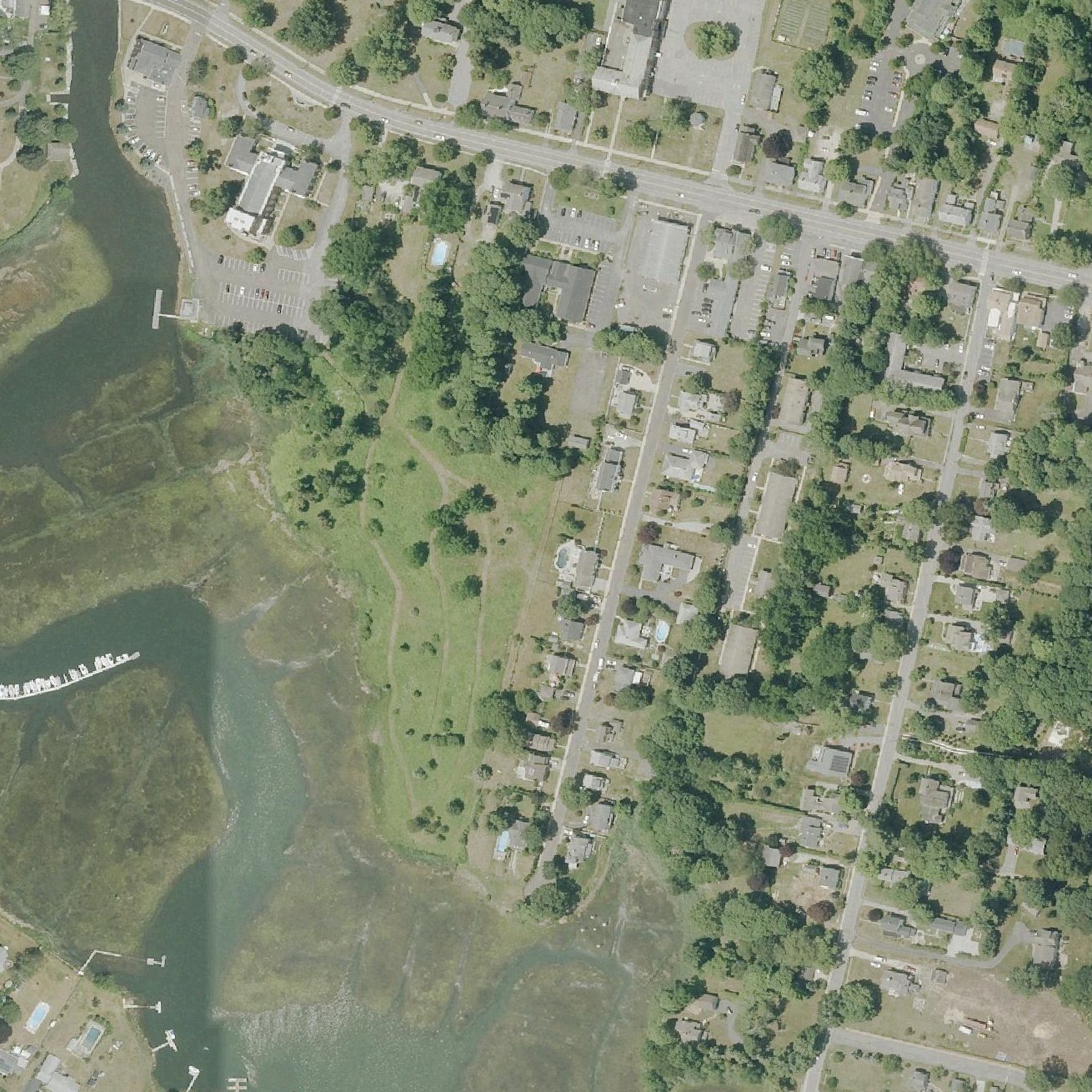Aerial map of Town Beach Parks & Rec