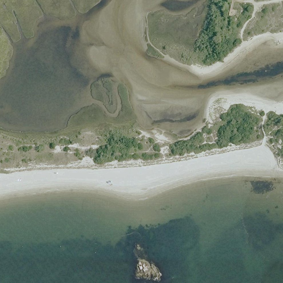 Aerial map of Town Beach