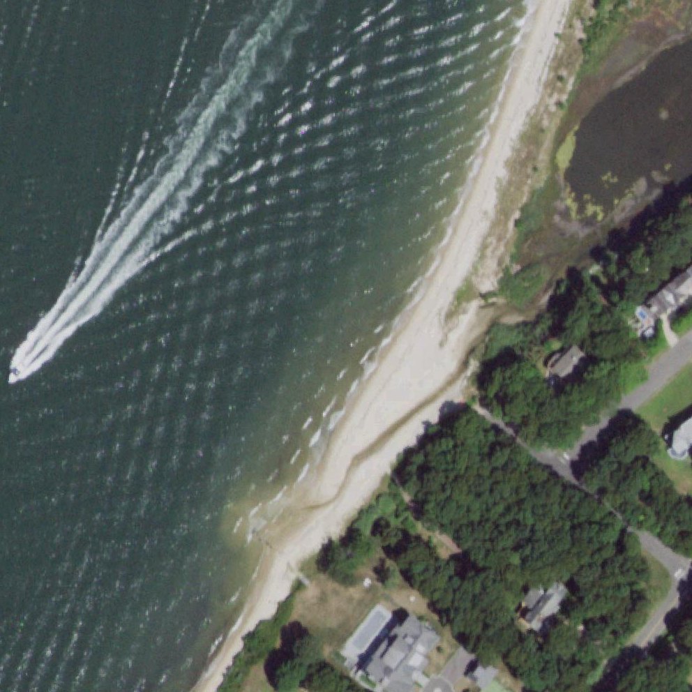 Aerial map of Town Landing Beach