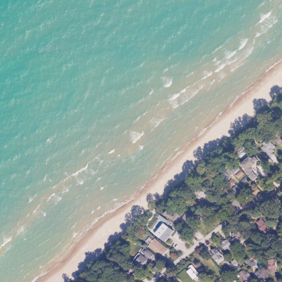 Aerial map of Town Line Beach