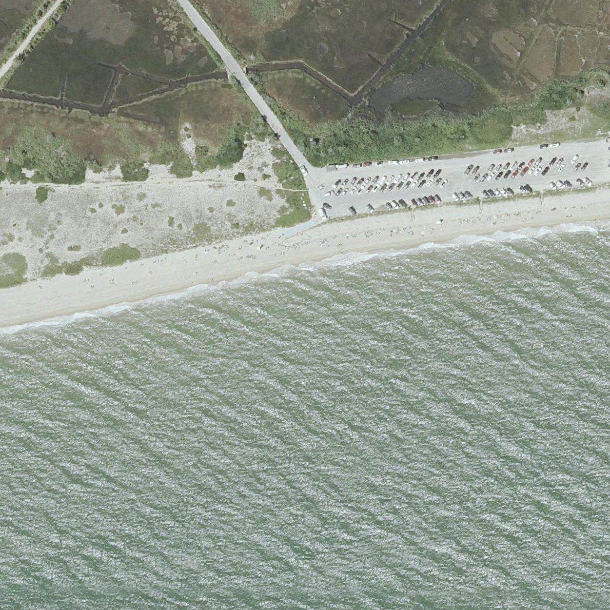 Aerial map of Town of Mashpee Beach