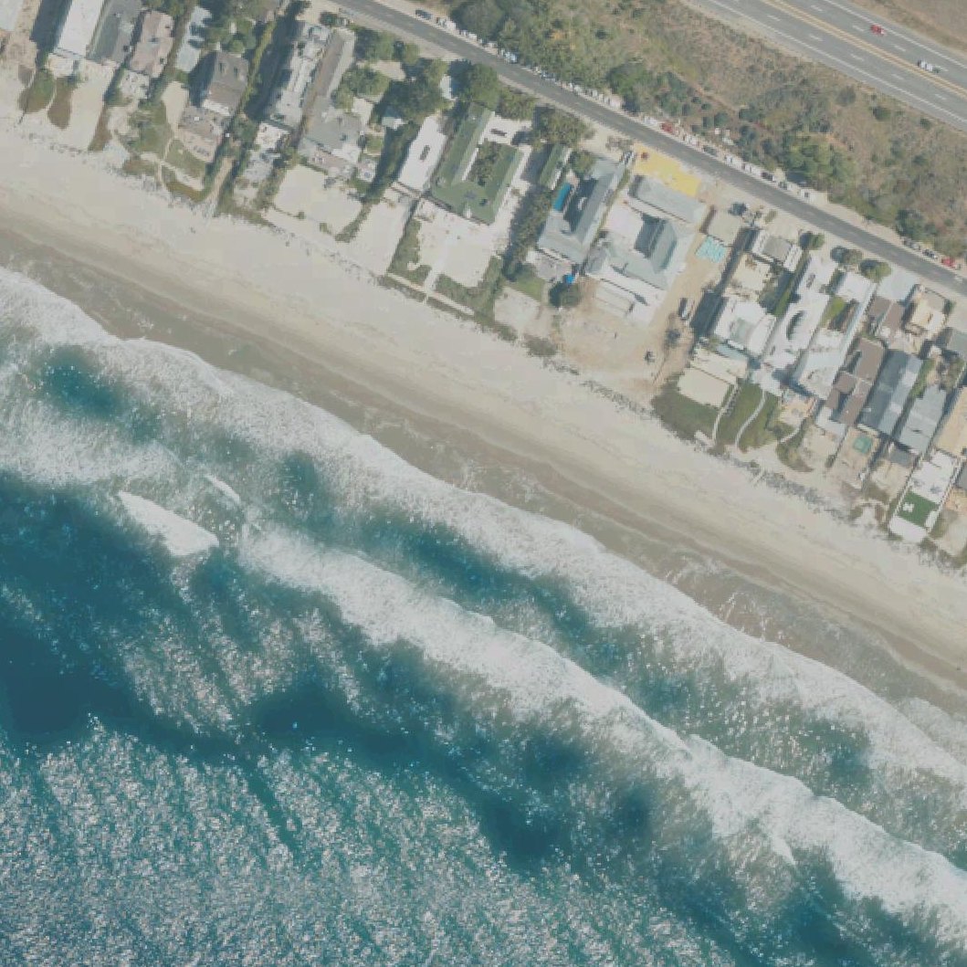 Aerial map of Trancas Beach